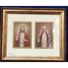 Sacred Heart & Immaculate Heart framed print